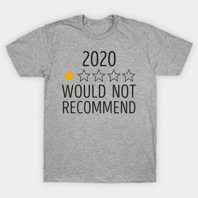 2020 Would Not Recommend T-Shirt by DragonTees